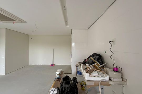 Cozinha de apartamento à venda com 2 quartos, 66m² em Santo Amaro, São Paulo