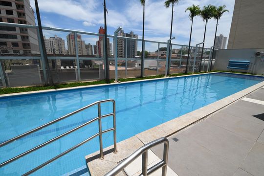 Área comum - Piscina de apartamento para alugar com 1 quarto, 43m² em Bosque, Campinas