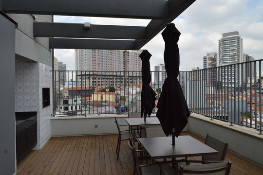 Área Gourmet de kitnet/studio para alugar com 1 quarto, 27m² em Ipiranga, São Paulo