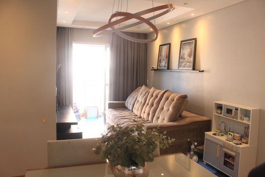 Sala de apartamento à venda com 2 quartos, 70m² em Santa Paula, São Caetano do Sul