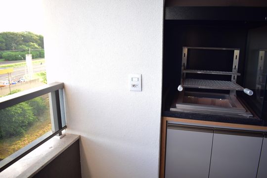 Varanda gourmet de apartamento para alugar com 3 quartos, 83m² em Jardim Botânico, Ribeirão Preto