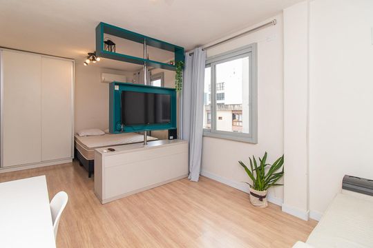 Sala de apartamento à venda com 1 quarto, 28m² em Centro Histórico, Porto Alegre