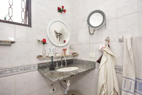 Banheiro Suíte  de casa à venda com 3 quartos, 125m² em Jardim Monte Kemel, São Paulo
