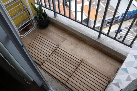 Varanda de apartamento à venda com 1 quarto, 29m² em Água Branca, São Paulo