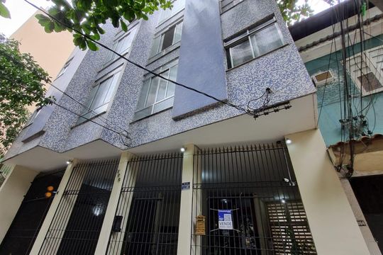 Fachada de apartamento à venda com 1 quarto, 43m² em Tijuca, Rio de Janeiro