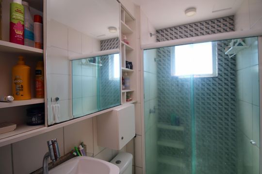 Banheiro de apartamento à venda com 2 quartos, 50m² em Colégio, Rio de Janeiro