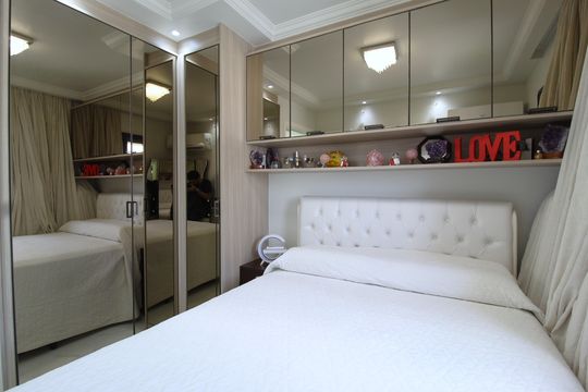 Quarto Suíte de apartamento para alugar com 1 quarto, 40m² em Indianópolis, São Paulo