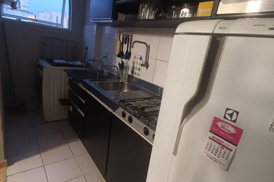 Cozinha de apartamento para alugar com 1 quarto, 40m² em Centro Histórico, Porto Alegre