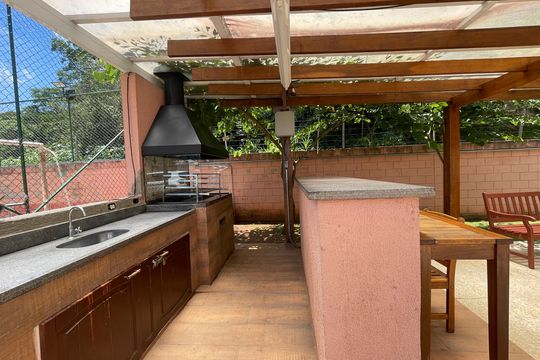 Área comum - Churrasqueira de apartamento para alugar com 1 quarto, 45m² em Bairro Nakamura Park, Cotia