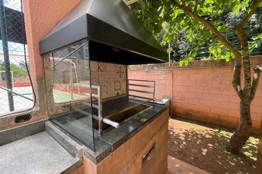 Área comum - Churrasqueira de apartamento para alugar com 1 quarto, 45m² em Bairro Nakamura Park, Cotia