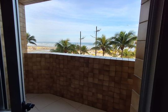 varanda de apartamento para alugar com 2 quartos, 70m² em Nova Mirim, Praia Grande