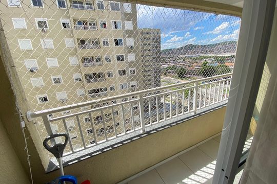 Varanda da Sala de apartamento à venda com 2 quartos, 40m² em Del Castilho, Rio de Janeiro