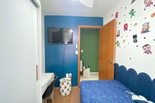 Quarto 1 de apartamento à venda com 2 quartos, 40m² em Del Castilho, Rio de Janeiro
