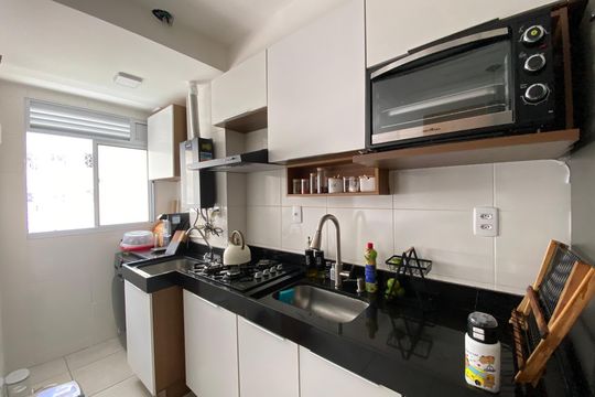 Cozinha e Área de Serviço de apartamento à venda com 2 quartos, 40m² em Del Castilho, Rio de Janeiro