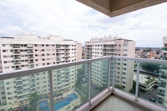 Varanda da Sala de apartamento à venda com 3 quartos, 60m² em Penha, Rio de Janeiro