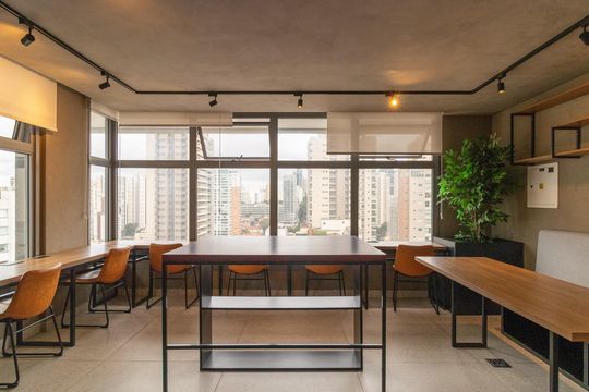 sala de reuniões de apartamento à venda com 1 quarto, 25m² em Perdizes, São Paulo