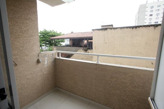 Varanda da Sala de apartamento à venda com 3 quartos, 74m² em Taquara, Rio de Janeiro