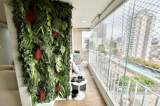 Varanda da Sala de apartamento para alugar com 2 quartos, 106m² em Vila Dom Pedro Ii, São Paulo