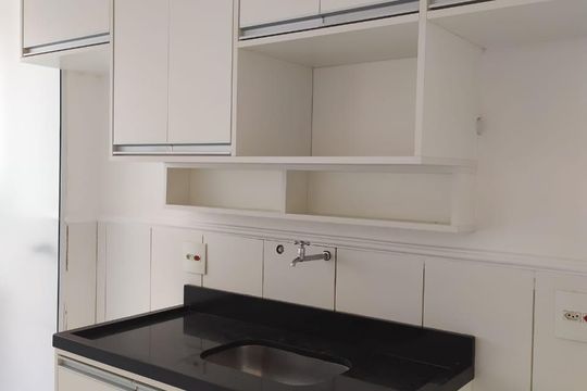 Cozinha de apartamento à venda com 2 quartos, 47m² em Parque Esmeralda, São Paulo