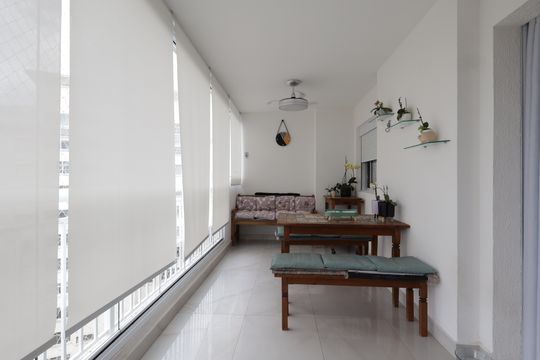 Varanda da Sala de apartamento à venda com 4 quartos, 125m² em Jardim Vazani, São Paulo