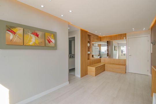 Sala de apartamento à venda com 2 quartos, 65m² em São Sebastião, Porto Alegre