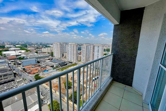 Varanda da Sala de apartamento à venda com 2 quartos, 47m² em Vila das Bandeiras, Guarulhos