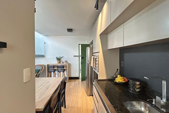 Cozinha de apartamento à venda com 2 quartos, 80m² em Vila Albertina, São Paulo