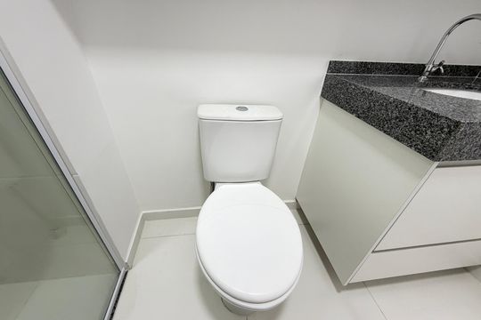 Banheiro de apartamento para alugar com 1 quarto, 25m² em Alto da Mooca, São Paulo