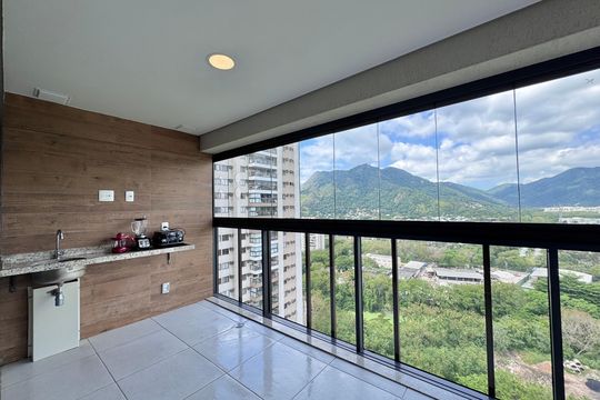 Varanda de apartamento à venda com 3 quartos, 82m² em Recreio dos Bandeirantes, Rio de Janeiro