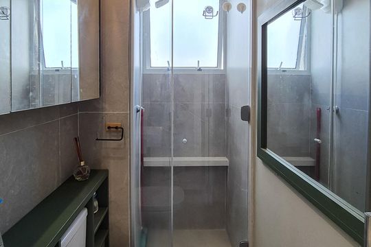 Banheiro Social de apartamento para alugar com 2 quartos, 44m² em Parque Bristol, São Paulo