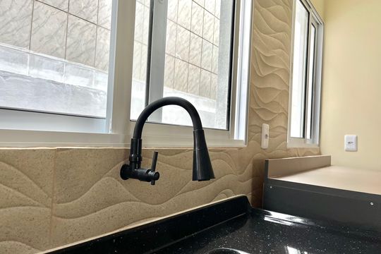 Cozinha de casa para alugar com 1 quarto, 40m² em Vila do Encontro, São Paulo