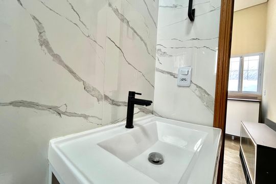 Banheiro de casa para alugar com 1 quarto, 40m² em Vila do Encontro, São Paulo