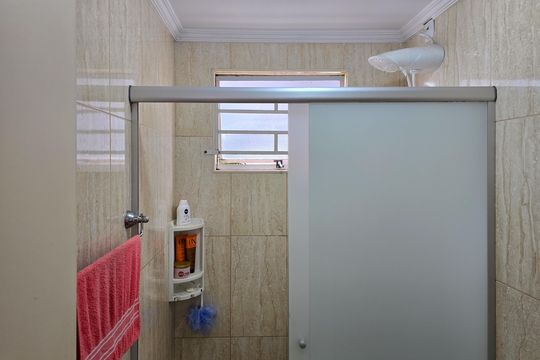 Banheiro Social de apartamento à venda com 2 quartos, 60m² em Nova Petrópolis, São Bernardo do Campo