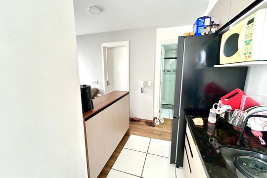 Cozinha de apartamento à venda com 2 quartos, 36m² em Vila Flora, Guarulhos