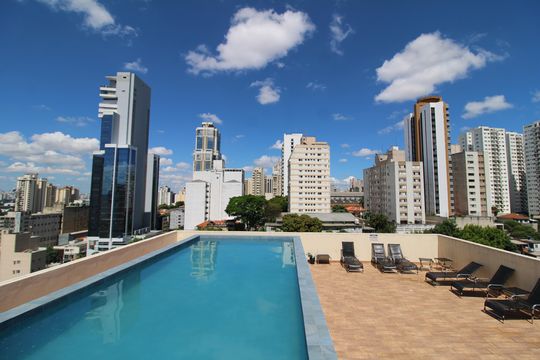 Área Comum - Piscina de kitnet/studio para alugar com 1 quarto, 24m² em Santana, São Paulo