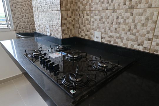 Cozinha de apartamento para alugar com 2 quartos, 43m² em Jardim Heitor Rigon, Ribeirão Preto