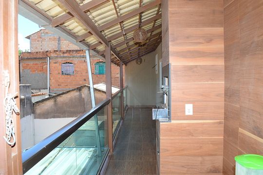 Área gourmet de casa de condomínio para alugar com 2 quartos, 110m² em São Gabriel, Belo Horizonte