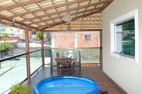 Varanda de casa de condomínio para alugar com 2 quartos, 110m² em São Gabriel, Belo Horizonte