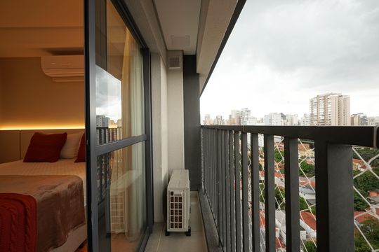 Varanda de kitnet/studio à venda com 1 quarto, 23m² em Vila Mariana, São Paulo