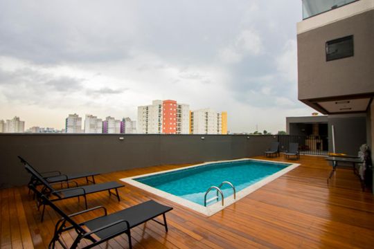 Área comum - Piscina de apartamento à venda com 2 quartos, 40m² em Jardim Cristiane, Santo André