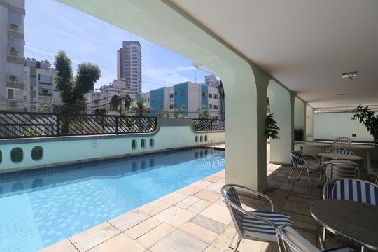 Área comum - Piscina de apartamento para alugar com 2 quartos, 80m² em Jardim Praiano, Guarujá