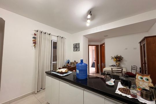Cozinha de apartamento à venda com 2 quartos, 44m² em Vila Alice, Santo André