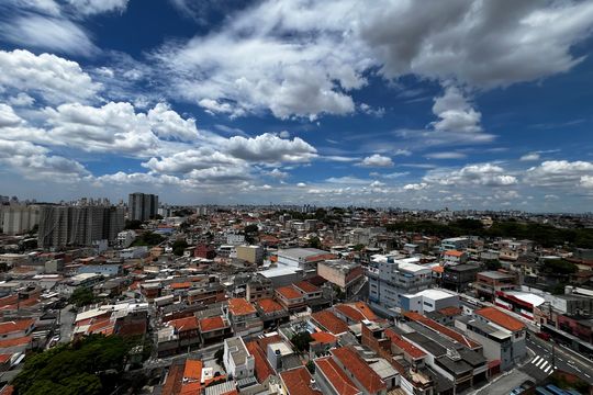 Varanda da Sala Vista de apartamento à venda com 2 quartos, 50m² em Vila Pita, São Paulo