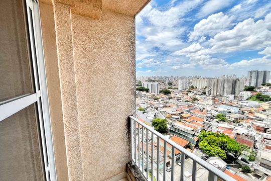 Varanda da Sala de apartamento à venda com 2 quartos, 50m² em Vila Pita, São Paulo
