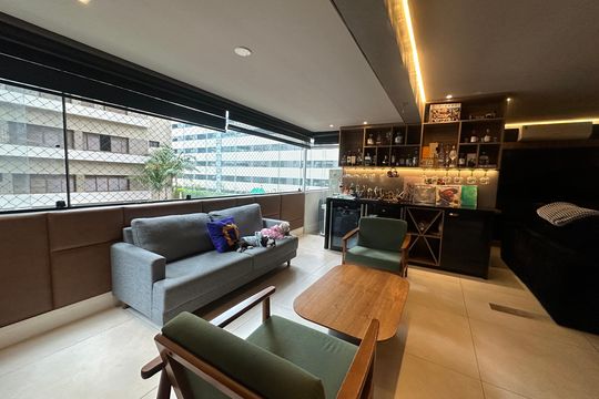 Sala de apartamento à venda com 3 quartos, 177m² em Alphaville Industrial, Barueri