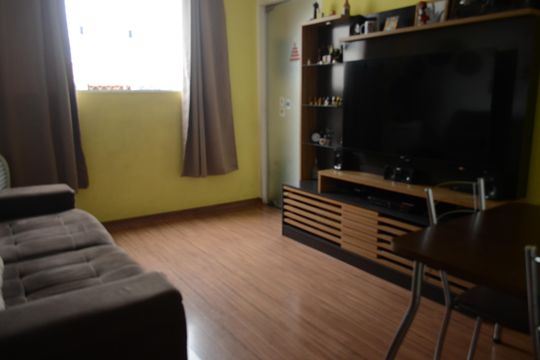 Sala de apartamento para alugar com 2 quartos, 57m² em Parque Residencial Casa Branca, Suzano