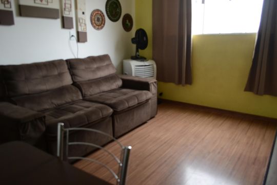 Sala de apartamento para alugar com 2 quartos, 57m² em Parque Residencial Casa Branca, Suzano