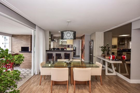 Sala de Jantar de apartamento à venda com 3 quartos, 141m² em Jardim Colombo, São Paulo