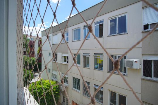 Sala - Vista de apartamento à venda com 1 quarto, 43m² em Bom Jesus, Porto Alegre