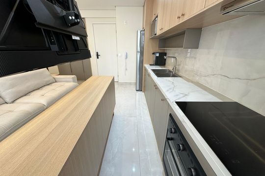 Cozinha de apartamento à venda com 2 quartos, 48m² em Bethaville I, Barueri